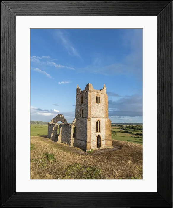 Framed Print : St Michael's Church, Burrow Mump, Somerset, England. England, UK Framed Print : St Michael's Church, Burrow Mump, Somerset, England. England, UK