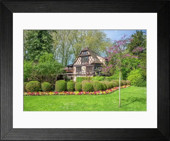 Framed Print : Restaurant Buerehiesel in the Orangery Park, Strasbourg, Alsace, Bas-Rhin, Grand Est, France Framed Print : Restaurant Buerehiesel in the Orangery Park, Strasbourg, Alsace, Bas-Rhin, Grand Est, France