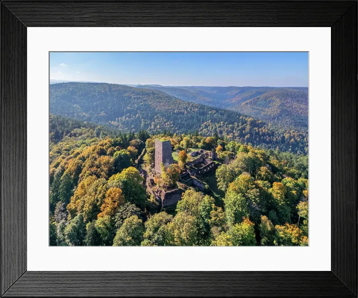 Framed Print : Aerial view at Chateau du Grand-Geroldseck, Saverne, Bas-Rhin, Alsace, Grand Est, France Framed Print : Aerial view at Chateau du Grand-Geroldseck, Saverne, Bas-Rhin, Alsace, Grand Est, France