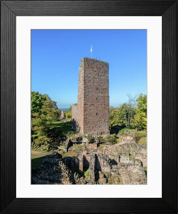 Framed Print : Aerial view at Château du Grand-Geroldseck, Saverne, Bas-Rhin, Alsace, Grand Est, France Framed Print : Aerial view at Château du Grand-Geroldseck, Saverne, Bas-Rhin, Alsace, Grand Est, France
