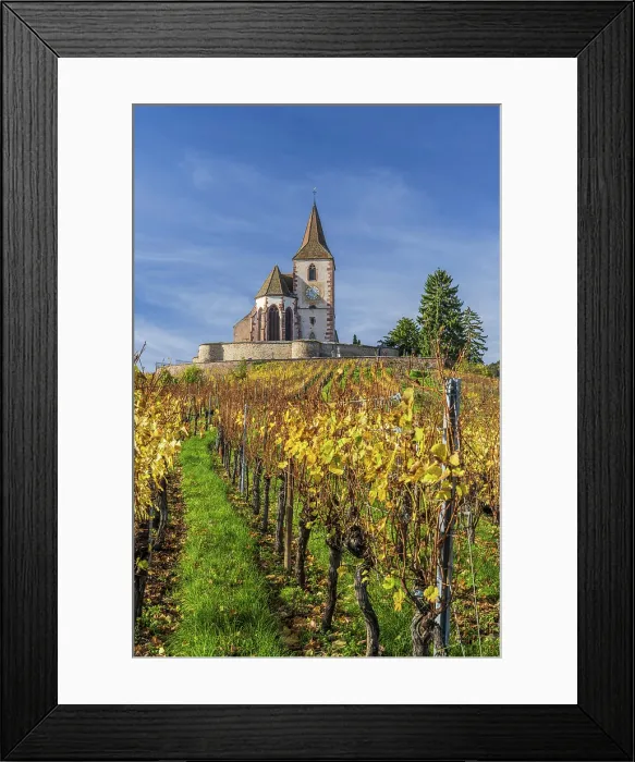 Framed Print : Saint Jacques le Majeur fortified church, Hunawihr, Haut-Rhin, Alsace, Grand Est, France Framed Print : Saint Jacques le Majeur fortified church, Hunawihr, Haut-Rhin, Alsace, Grand Est, France