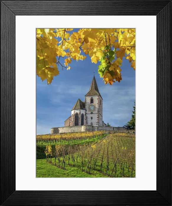 Framed Print : Saint Jacques le Majeur fortified church, Hunawihr, Haut-Rhin, Alsace, Grand Est, France Framed Print : Saint Jacques le Majeur fortified church, Hunawihr, Haut-Rhin, Alsace, Grand Est, France