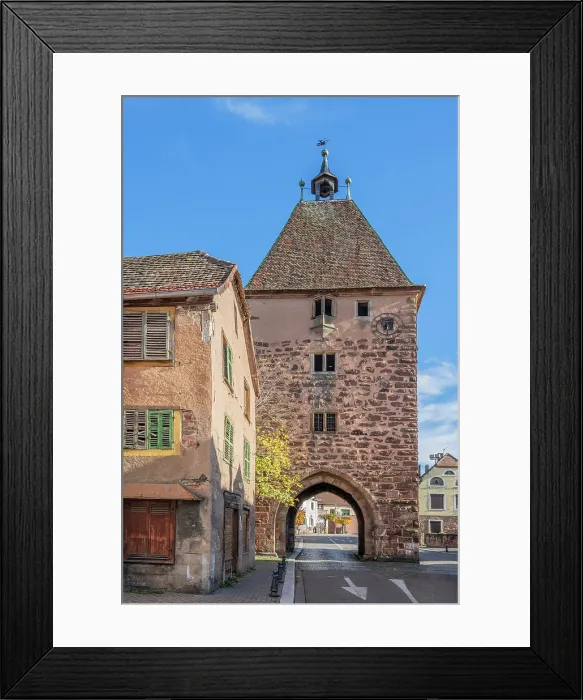Framed Print : Strasbourg Gate at Mutzig, Alsace, Bas-Rhin, Grand Est, France