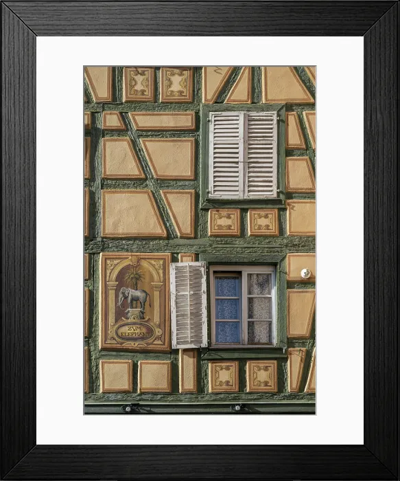Framed Print : Zum Elephant historical hotel, Ribeauville, Haut-Rhin, Alsace, Grand Est, France Framed Print : Zum Elephant historical hotel, Ribeauville, Haut-Rhin, Alsace, Grand Est, France