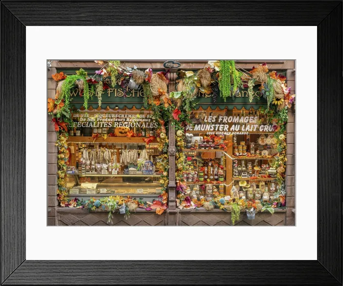 Framed Print : Grocery store, Ribeauville, Haut-Rhin, Alsace, Grand Est, France Framed Print : Grocery store, Ribeauville, Haut-Rhin, Alsace, Grand Est, France