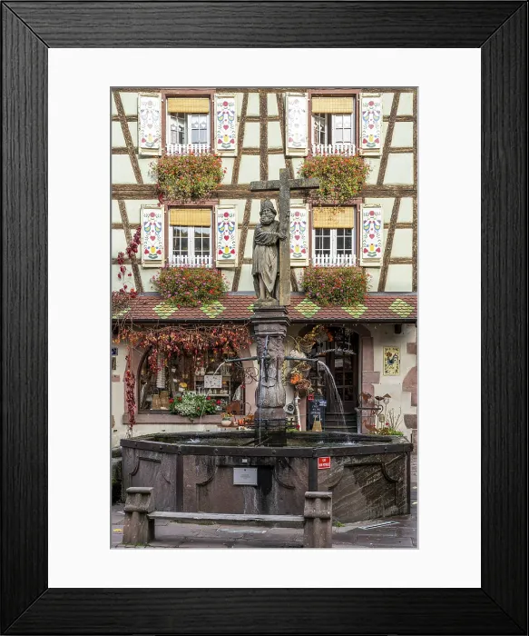 Framed Print : Constantine Fountain, Kaysersberg, Haut-Rhin, Alsace, Grand Est, France Framed Print : Constantine Fountain, Kaysersberg, Haut-Rhin, Alsace, Grand Est, France