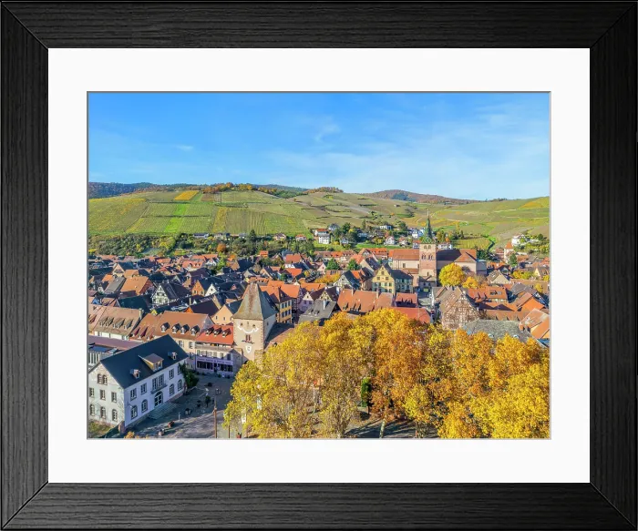 Framed Print : Aerial view at Turckheim with Brand gate, Alsace, Alsace Wine Road, Haut-Rhin, Grand Est, France Framed Print : Aerial view at Turckheim with Brand gate, Alsace, Alsace Wine Road, Haut-Rhin, Grand Est, France