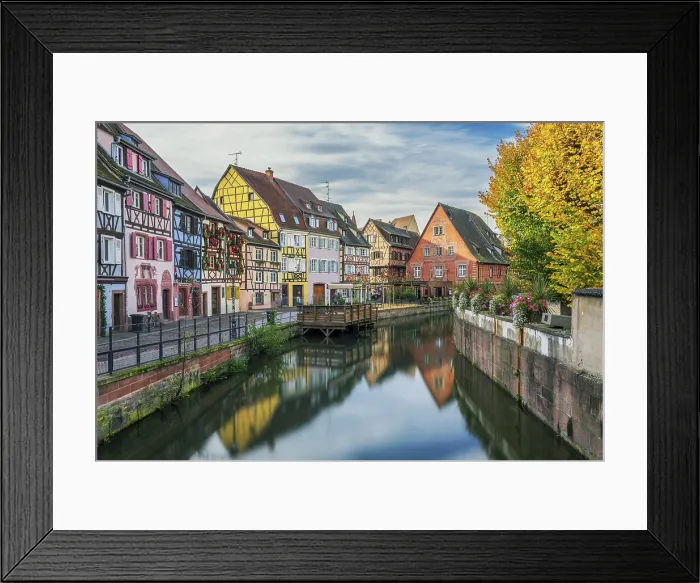 Framed Print : Half-timbered houses, Quai de la Poissonnerie, Colmar, Haut-Rhin, Alsace, Grand Est, France Framed Print : Half-timbered houses, Quai de la Poissonnerie, Colmar, Haut-Rhin, Alsace, Grand Est, France