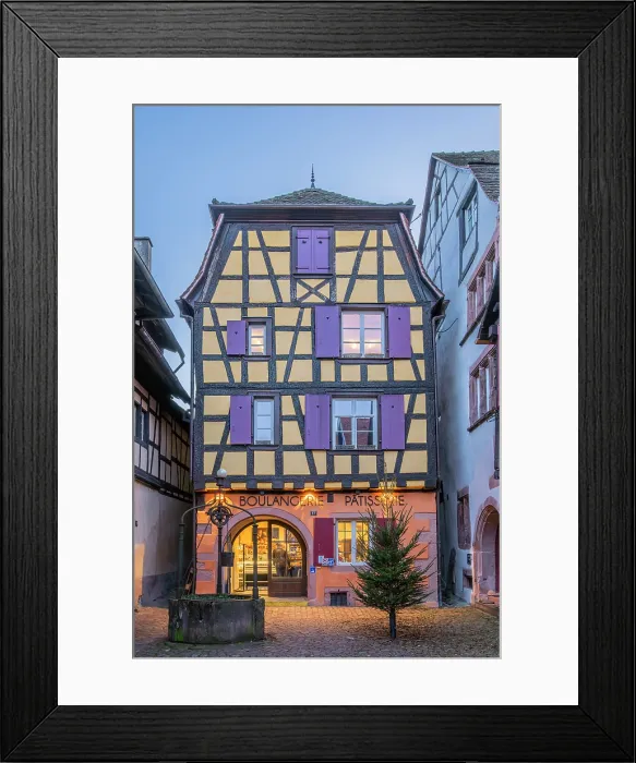 Framed Print : Riquewihr at dusk, Alsace, Alsace Wine Road, Haut-Rhin, Grand Est, France Framed Print : Riquewihr at dusk, Alsace, Alsace Wine Road, Haut-Rhin, Grand Est, France