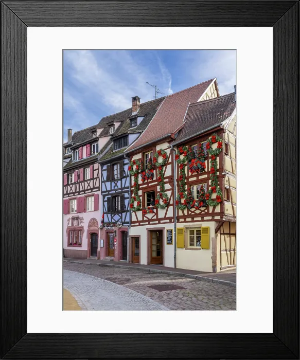 Framed Print : Half-timbered houses, Quai de la Poissonnerie, Colmar, Haut-Rhin, Alsace, Grand Est, France Framed Print : Half-timbered houses, Quai de la Poissonnerie, Colmar, Haut-Rhin, Alsace, Grand Est, France