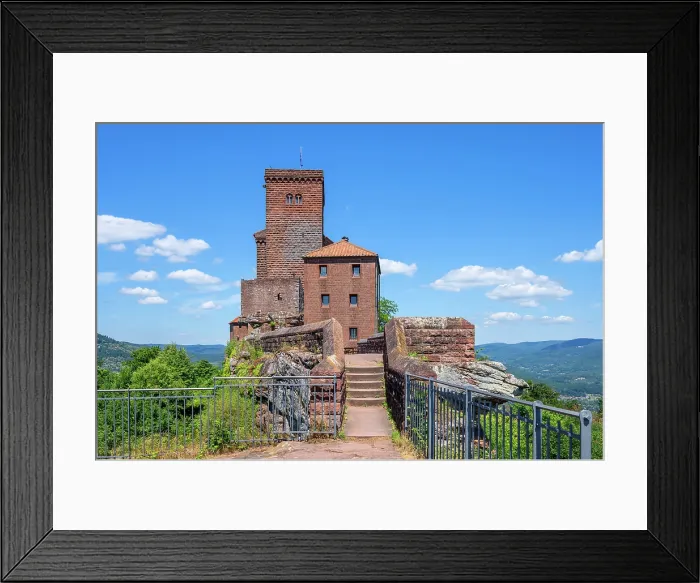 Framed Print : Trifels castle, Annweiler am Trifels, German Wine Route, Palatinate Forest, Wasgau, Southern Wine Route, Rhineland-Palatinate, Germany