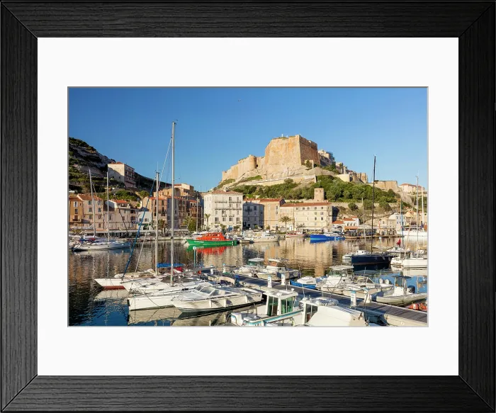 Framed Print : Europe, France Corsica, Parc International Marin des Bouches de Bonifacio, Corse-du-Sud Bonifacio The Citadel and marina of Bonifacio Framed Print : Europe, France Corsica, Parc International Marin des Bouches de Bonifacio, Corse-du-Sud Bonifacio The Citadel and marina of Bonifacio