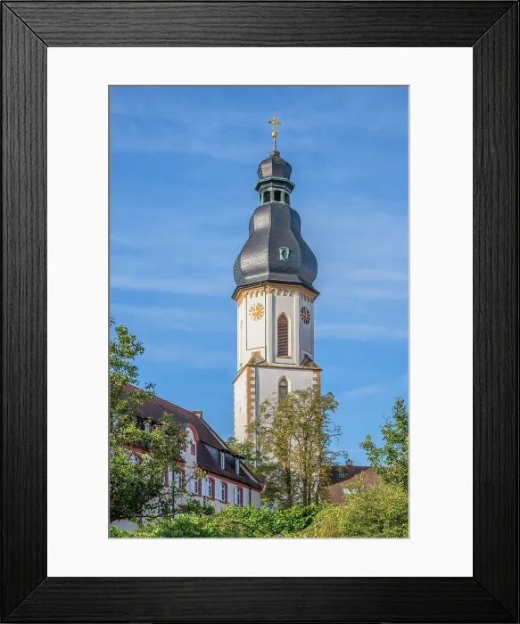 Framed Print : St. George's church, Speyer, Way of St. James, Rhineland-Palatinate, Germany