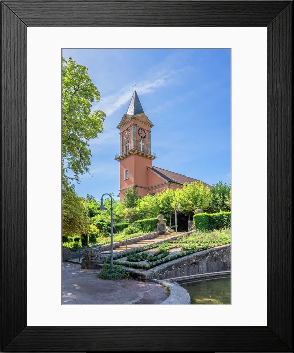 Framed Print : Parish Church of St. Ludwig - Ludwigskirche am Kurpark, Bad Durkheim, German Wine Route, Palatinate Forest, Rhineland-Palatinate, Germany Framed Print : Parish Church of St. Ludwig - Ludwigskirche am Kurpark, Bad Durkheim, German Wine Route, Palatinate Forest, Rhineland-Palatinate, Germany