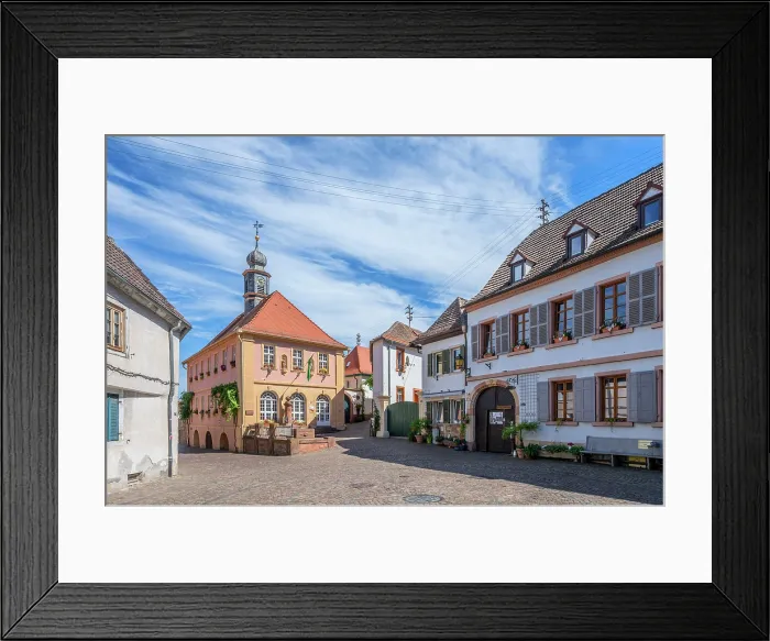 Framed Print : Old town hall of Hambach near Neustadt an der WeinstraBe, German Wine Route, Palatinate Forest, Rhineland-Palatinate, Germany Framed Print : Old town hall of Hambach near Neustadt an der WeinstraBe, German Wine Route, Palatinate Forest, Rhineland-Palatinate, Germany