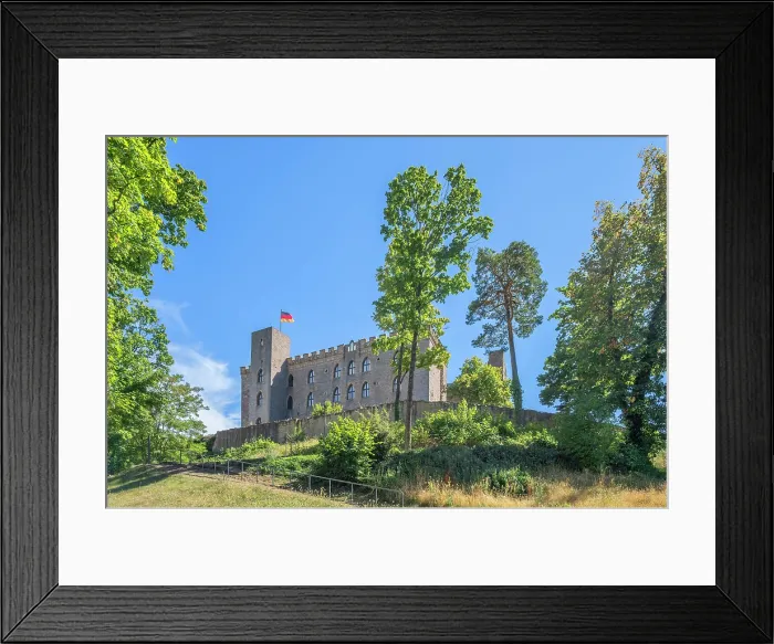 Framed Print : Hambach Castle near Neustadt an der WeinstraBe, German Wine Route, Palatinate Forest, Rhineland-Palatinate, Germany