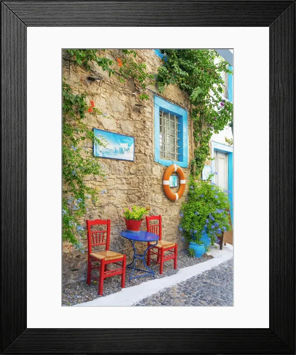 Framed Print : Greece, Dodecanese, Kos Island, Kos Town, The Fish House Restaurant Framed Print : Greece, Dodecanese, Kos Island, Kos Town, The Fish House Restaurant