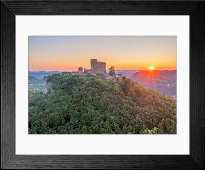 Framed Print : Trifels castle, Annweiler am Trifels, German Wine Route, Palatinate Forest, Wasgau, Southern Wine Route, Rhineland-Palatinate, Germany