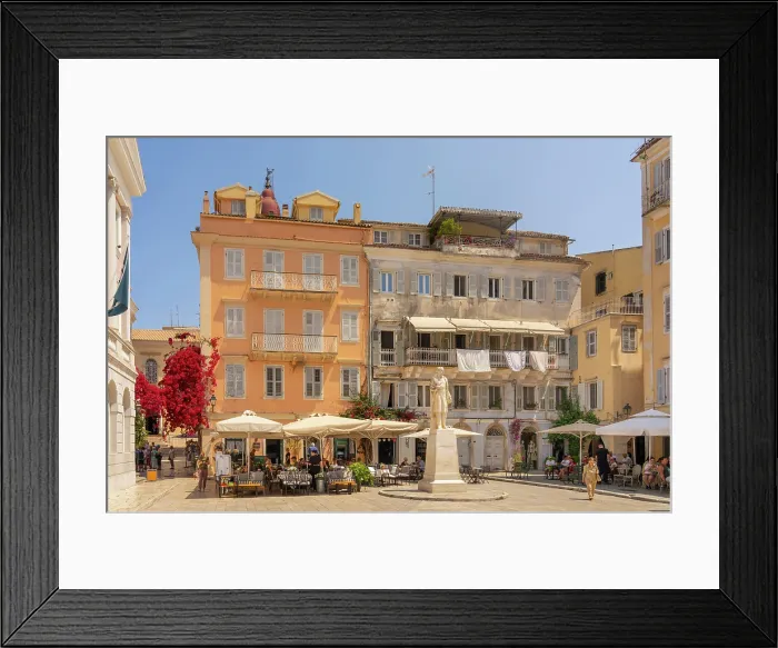 Framed Print : Greece, Ionian Islands, Corfu, Corfu town, Aghiou Spyridonos Square Framed Print : Greece, Ionian Islands, Corfu, Corfu town, Aghiou Spyridonos Square