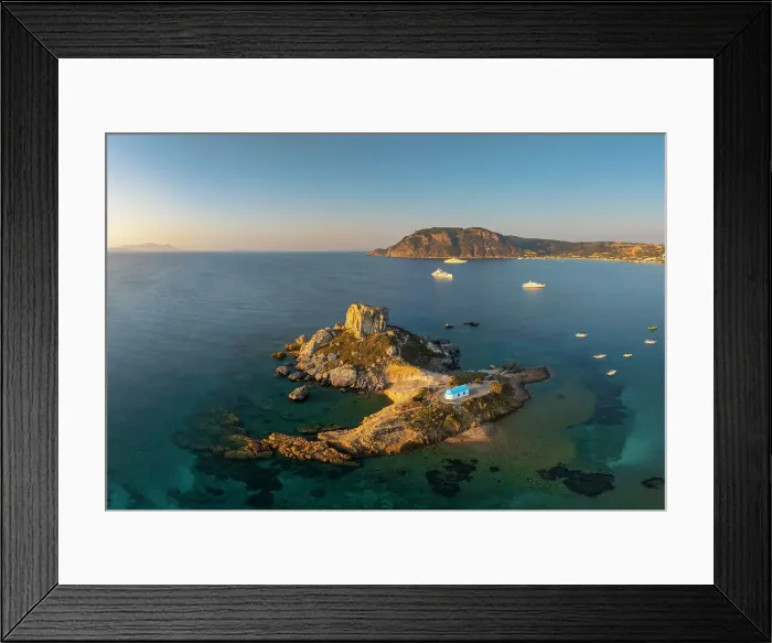Framed Print : Greece, Dodecanese, Kos Island, Kamari Bay and Kastri Island Framed Print : Greece, Dodecanese, Kos Island, Kamari Bay and Kastri Island