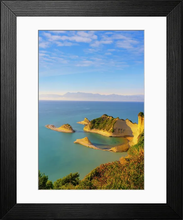 Framed Print : Greece, Ionian Islands, Corfu island, Cap Drastis Framed Print : Greece, Ionian Islands, Corfu island, Cap Drastis