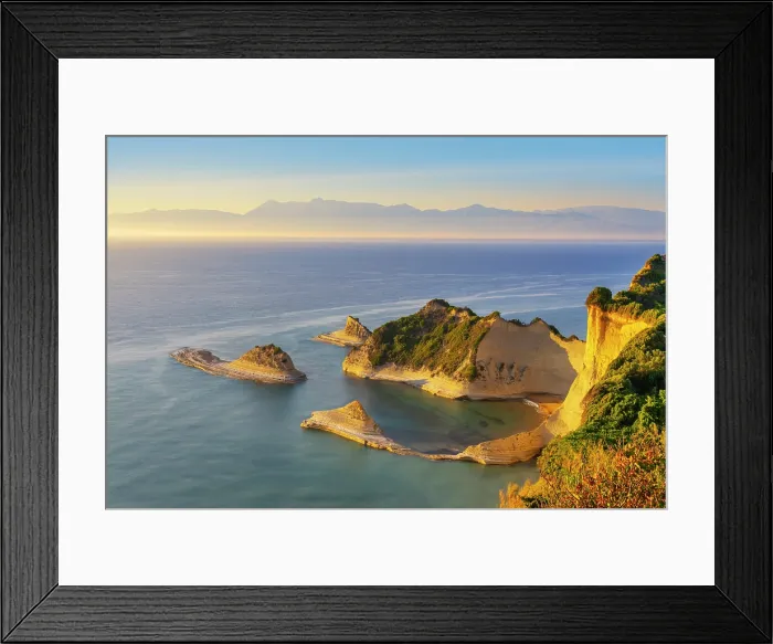 Framed Print : Greece, Ionian Islands, Corfu island, Cap Drastis Framed Print : Greece, Ionian Islands, Corfu island, Cap Drastis