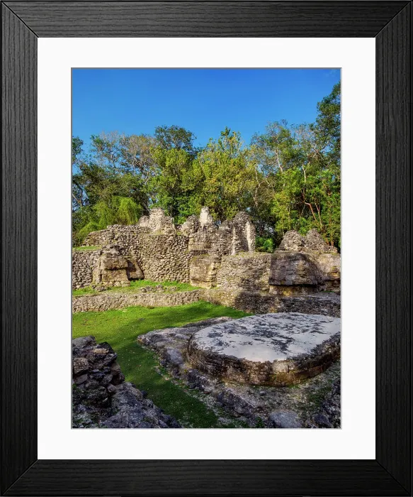 Framed Print : Group A, Uaxactun Archaeological Site, Peten Department, Guatemala Framed Print : Group A, Uaxactun Archaeological Site, Peten Department, Guatemala
