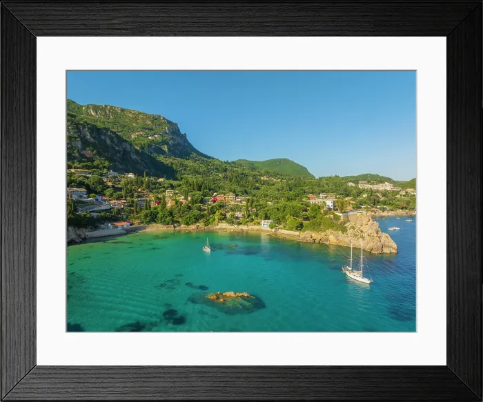 Framed Print : Greece, Ionian Islands, Corfu, Paleokastrista Framed Print : Greece, Ionian Islands, Corfu, Paleokastrista