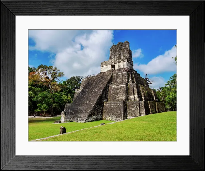 Framed Print : Temple II or Temple of the Masks, Great Plaza, Tikal, Peten Department, Guatemala Framed Print : Temple II or Temple of the Masks, Great Plaza, Tikal, Peten Department, Guatemala