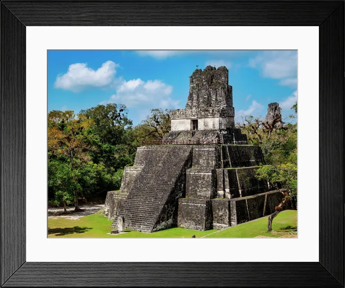 Framed Print : Temple II or Temple of the Masks, Great Plaza, Tikal, Peten Department, Guatemala Framed Print : Temple II or Temple of the Masks, Great Plaza, Tikal, Peten Department, Guatemala