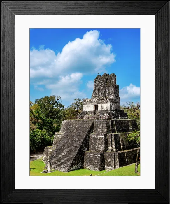 Framed Print : Temple II or Temple of the Masks, Great Plaza, Tikal, Peten Department, Guatemala Framed Print : Temple II or Temple of the Masks, Great Plaza, Tikal, Peten Department, Guatemala