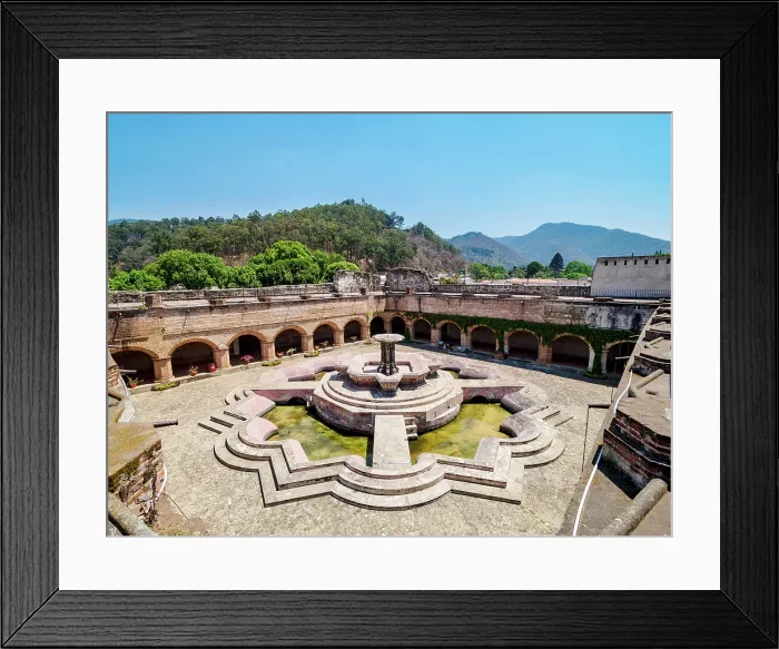 Framed Print : Church and Convent of La Merced, cloister elevated view, Antigua Guatemala, Sacatepequez Department, Guatemala Framed Print : Church and Convent of La Merced, cloister elevated view, Antigua Guatemala, Sacatepequez Department, Guatemala