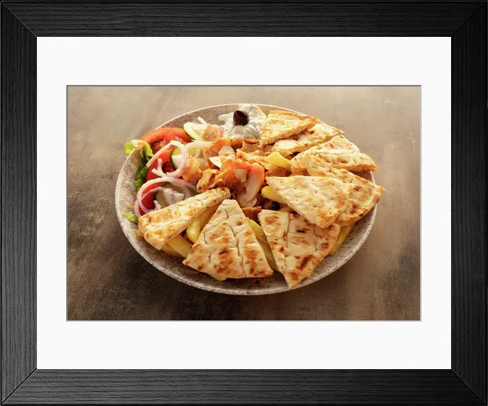 Framed Print : Greece, Ionian Islands, Corfu, Greek Gyro kebab Framed Print : Greece, Ionian Islands, Corfu, Greek Gyro kebab
