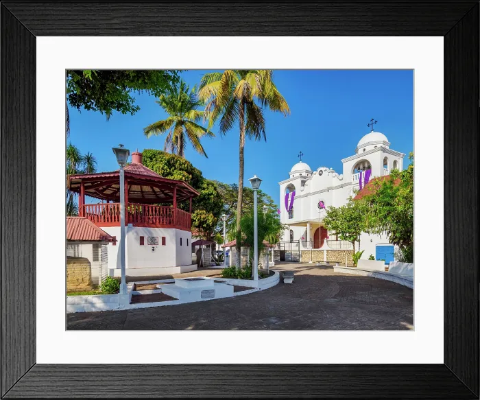 Framed Print : Cathedral of Our Lady of Los Remedios, Flores Island, Peten Department, Guatemala Framed Print : Cathedral of Our Lady of Los Remedios, Flores Island, Peten Department, Guatemala