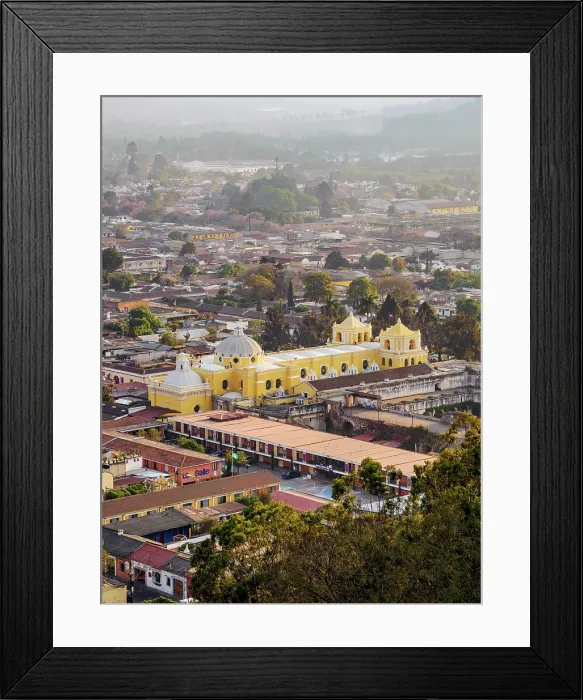 Framed Print : Church and Convent of La Merced seen from Cerro de La Cruz, Antigua Guatemala, Sacatepequez Department, Guatemala Framed Print : Church and Convent of La Merced seen from Cerro de La Cruz, Antigua Guatemala, Sacatepequez Department, Guatemala
