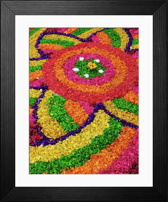 Framed Print : Processional carpet on Good Friday, Antigua Guatemala, Sacatepequez Department, Guatemala
