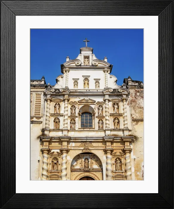 Framed Print : San Francisco the Great Sanctuary, detailed view, Antigua Guatemala, Sacatepequez Department, Guatemala