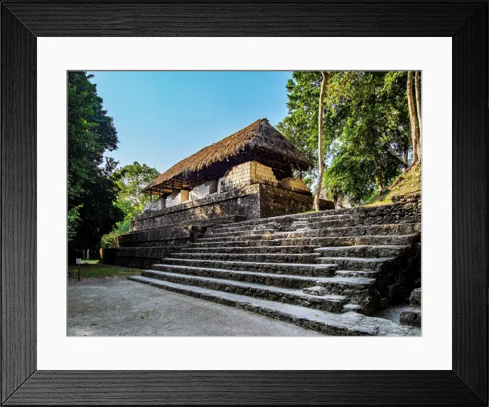 Framed Print : North Acropolis, Yaxha Archaeological Site, Peten Department, Guatemala
