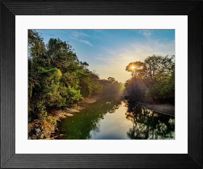 Framed Print : Cahabon River at sunrise, Semuc Champey, Lanquin, Alta Verapaz Department, Guatemala Framed Print : Cahabon River at sunrise, Semuc Champey, Lanquin, Alta Verapaz Department, Guatemala