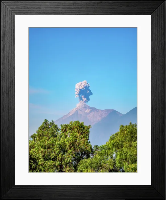 Framed Print : Fuego Volcano eruption seen from Antigua Guatemala, Sacatepequez Department, Guatemala Framed Print : Fuego Volcano eruption seen from Antigua Guatemala, Sacatepequez Department, Guatemala