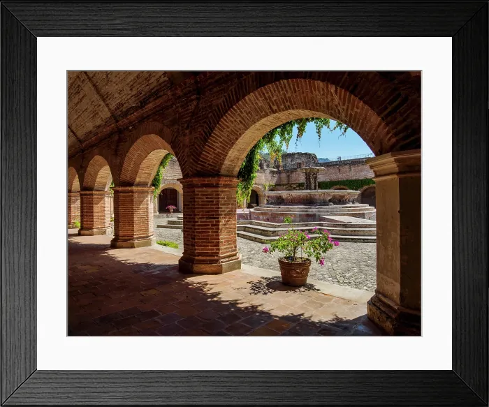 Framed Print : Cloister at the Church and Convent of La Merced, Antigua Guatemala, Sacatepequez Department, Guatemala Framed Print : Cloister at the Church and Convent of La Merced, Antigua Guatemala, Sacatepequez Department, Guatemala