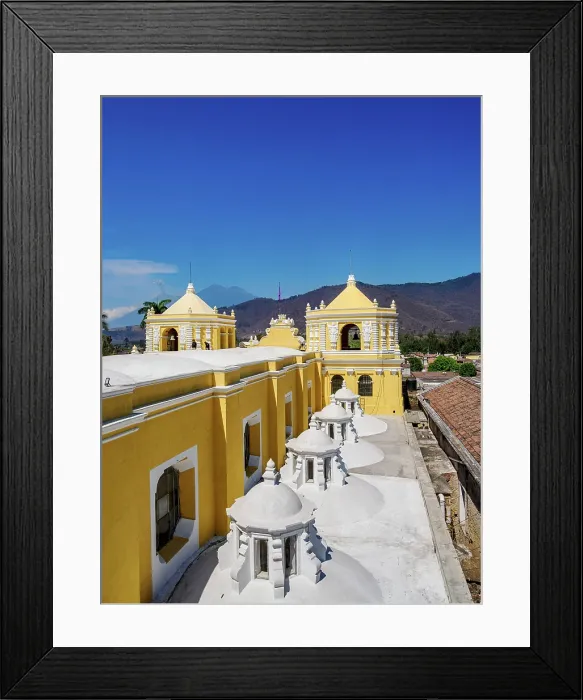 Framed Print : Church and Convent of La Merced, Antigua Guatemala, Sacatepequez Department, Guatemala