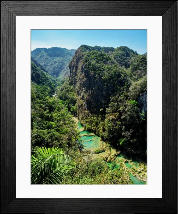 Framed Print : Semuc Champey Natural Monument, elevated view, Lanquin, Alta Verapaz Department, Guatemala Framed Print : Semuc Champey Natural Monument, elevated view, Lanquin, Alta Verapaz Department, Guatemala