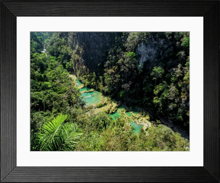 Framed Print : Semuc Champey Natural Monument, elevated view, Lanquin, Alta Verapaz Department, Guatemala Framed Print : Semuc Champey Natural Monument, elevated view, Lanquin, Alta Verapaz Department, Guatemala