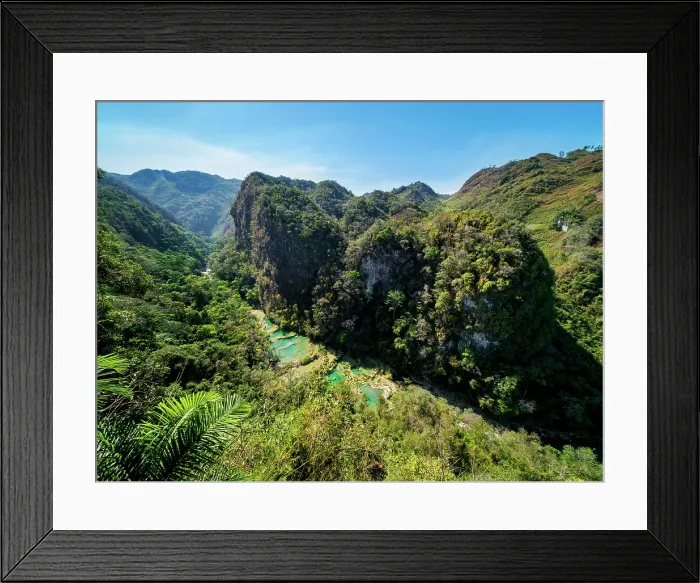 Framed Print : Semuc Champey Natural Monument, elevated view, Lanquin, Alta Verapaz Department, Guatemala Framed Print : Semuc Champey Natural Monument, elevated view, Lanquin, Alta Verapaz Department, Guatemala