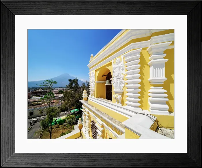 Framed Print : Church and Convent of La Merced, Antigua Guatemala, Sacatepequez Department, Guatemala