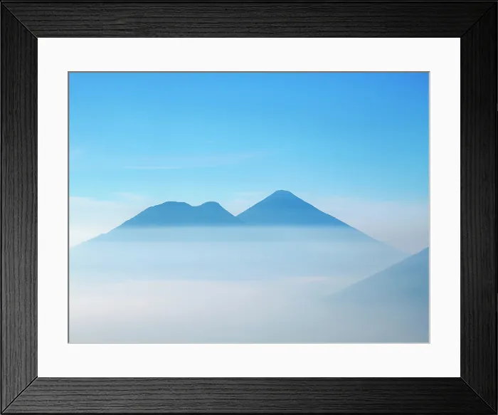 Framed Print : View towards the Atitlan Volcano, Solola Department, Guatemala Framed Print : View towards the Atitlan Volcano, Solola Department, Guatemala
