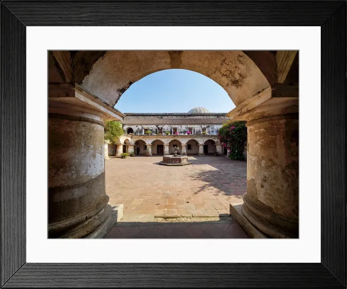 Framed Print : Cloister at the Church and Convent of Capuchinas, Antigua Guatemala, Sacatepequez Department, Guatemala Framed Print : Cloister at the Church and Convent of Capuchinas, Antigua Guatemala, Sacatepequez Department, Guatemala