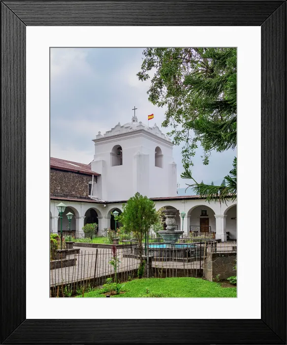 Framed Print : Cloister at Saint James the Apostle Church, Santiago Atitlan, Solola Department, Guatemala Framed Print : Cloister at Saint James the Apostle Church, Santiago Atitlan, Solola Department, Guatemala