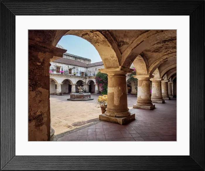 Framed Print : Cloister at the Church and Convent of Capuchinas, Antigua Guatemala, Sacatepequez Department, Guatemala Framed Print : Cloister at the Church and Convent of Capuchinas, Antigua Guatemala, Sacatepequez Department, Guatemala